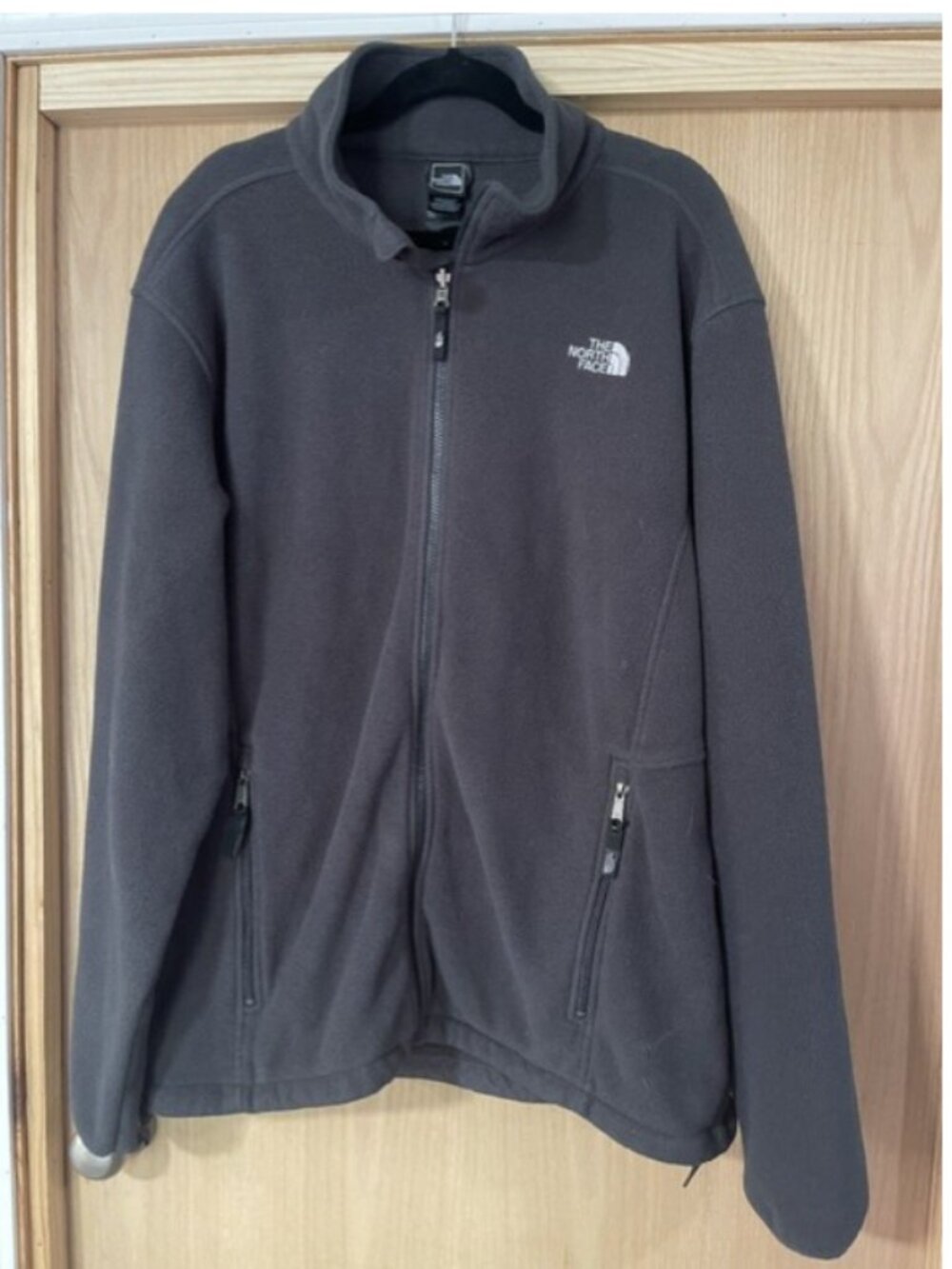 Men's North Face fleece zip up jacket sz XL